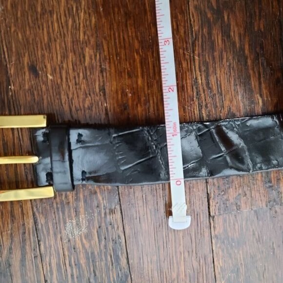 Vintage Morris Moskowitz Black Patent Leather belt - Picture 6 of 16